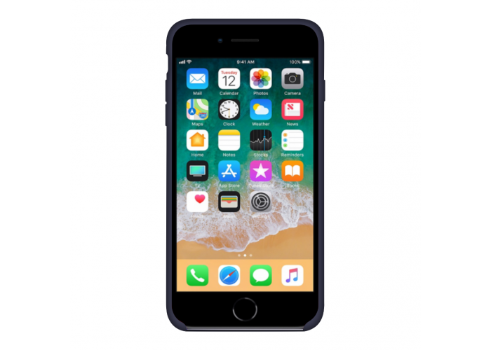 Силиконовый чехол Apple Silicone Case Midnight Blue для iPhone 7/8 (копия)
