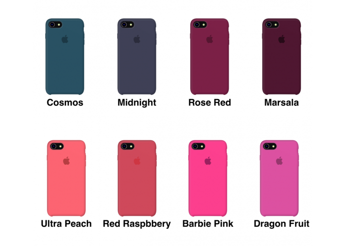 Силиконовый чехол Apple Silicone Case Light Pink для iPhone 7/8 (копия)