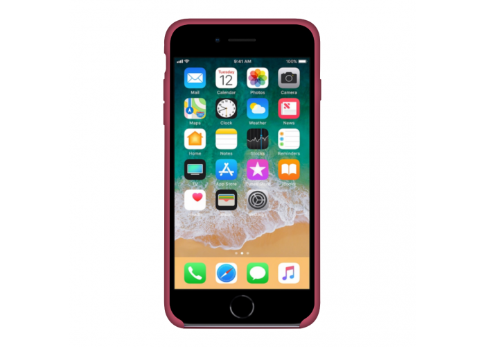 Силиконовый чехол Apple Silicone Case Camelia для iPhone 7/8