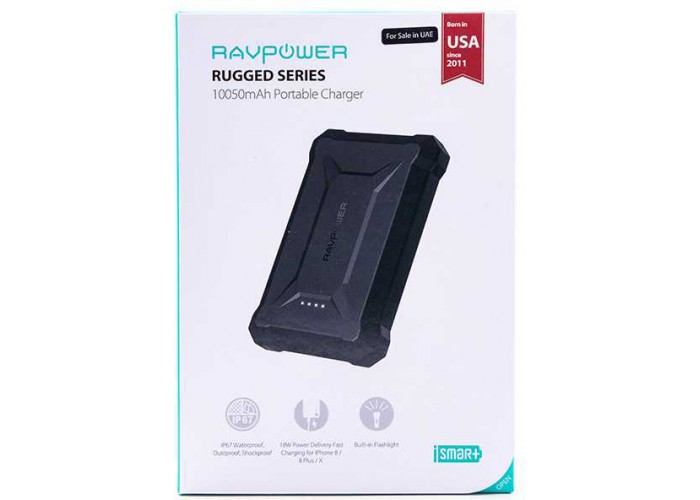 Внешний аккумулятор RAVPower RP-PB096 10050mAh PD 18W+QC3.0 Waterproof Power Bank
