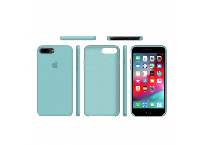 Силиконовый чехол Apple Silicone Case Sea Blue для iPhone 7 plus/8 plus (Реплика)