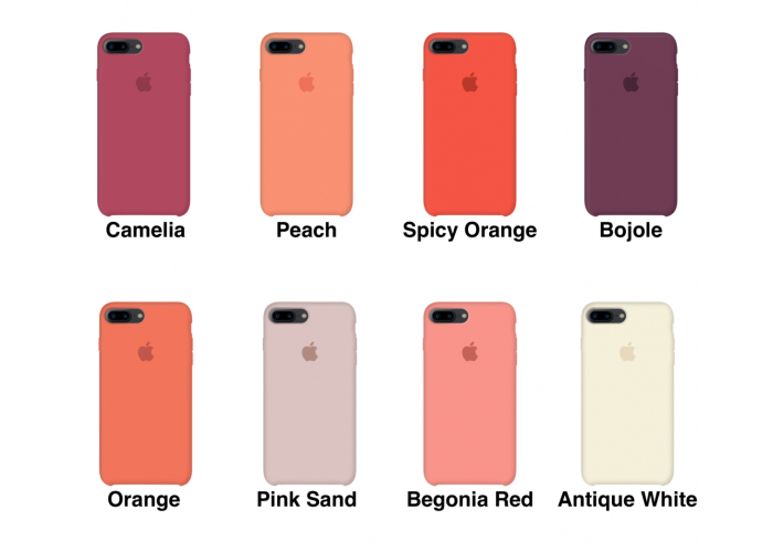 Силиконовый чехол Apple Silicone Case Light Pink для iPhone 7 plus/8 plus (Реплика)
