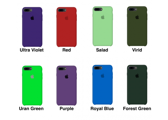 Силиконовый чехол Apple Silicone Case Green для iPhone 7 Plus / 8 Plus (копия)