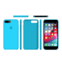 Силиконовый чехол Apple Silicone Case Blue для iPhone 7 Plus / 8 Plus (копия)