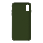Силиконовый чехол Apple Silicone Case Virid (Темно-зеленый) для iPhone X / Xs