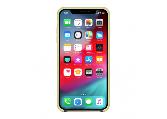 Силиконовый чехол Apple Silicone Case Mellow Yellow для iPhone Х/Xs