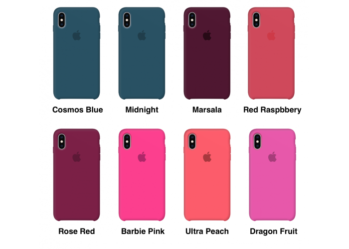 Силиконовый чехол Apple Silicone Case Dragon Fruit для iPhone X/Xs