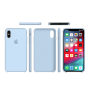 Силиконовый чехол Apple Silicone Case Sky Blue для iPhone X /10/Xs (копия)