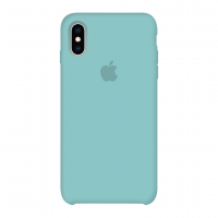 Силиконовый чехол Apple Silicone Case Sea Blue для iPhone X /10 / Xs/10s (копия)
