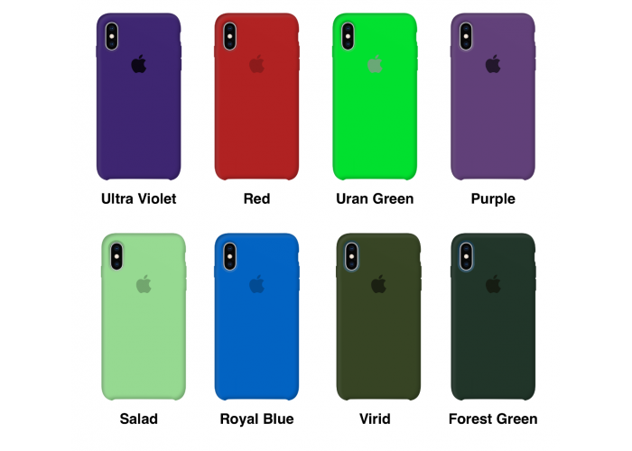 Силиконовый чехол Apple Silicone Case Salad для iPhone X /10 Xs/10s (копия)