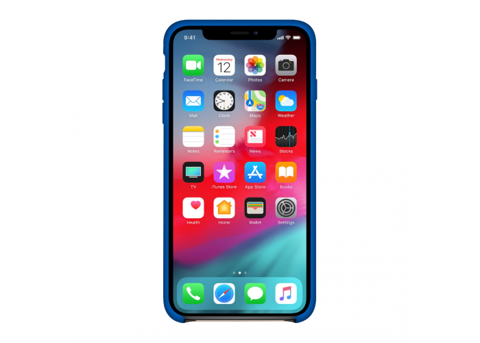 Силиконовый чехол Apple Silicone Case Royal Blue для iPhone X /10/Xs (копия)