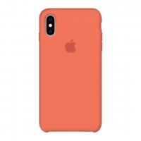Силиконовый чехол Apple Silicone Case Orange для iPhone X /10/Xs (копия)