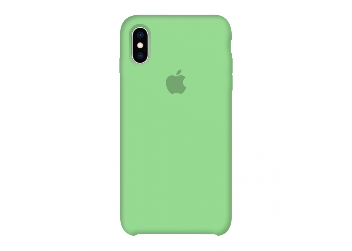 Силиконовый чехол Apple Silicone Case Green для iPhone X /10/Xs (копия)