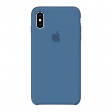 Силиконовый чехол Apple Silicone Case Denim Blue для iPhone X /10 Xs/10s (копия)