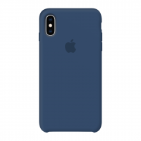 Силиконовый чехол Apple Silicone Case Blue Cobalt для iPhone X /10/Xs/10s (копия)