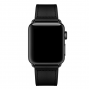 Кожаный ремешок для Apple Watch 42/44mm Rivet Clasp Black