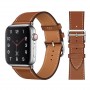 Кожаный ремешок Apple watch 42/44mm Hermès New Leather Brown (копия)