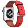Ремешок Apple watch 42/44mm Classic Buckle Leather Red