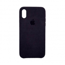 Стильный чехол Alcantara Cover Black для iPhone X / Xs