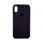 Стильный чехол Alcantara Cover Black для iPhone X / Xs