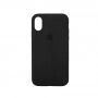 Стильный чехол Alcantara Full Cover Black для iPhone X / Xs