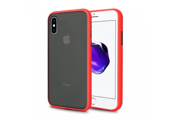 Чехол Сucoloris для iPhone X/Xs Red Black