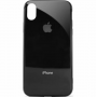 Чехол для iPhone X/Xs Glass Logo Case Black