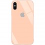 Чехол для iPhone X/Xs Glass Full Color Logo Case Pink (Розовый)