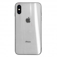 Чехол для iPhone X/Xs Glass Polaris Logo White