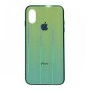 Чехол для iPhone X/Xs Glass Shine Green