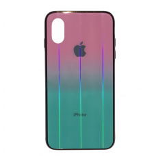 Чехол для iPhone X/Xs Glass Shine Pink