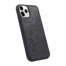 Чехол iPhone X/XS Mickey Mouse Leather Black