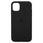 Стильный чехол Alcantara Full Cover Black для iPhone 11