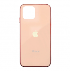 Чехол для iPhone 11 Glass Logo Case Rose Gold (Розово-золотистый)