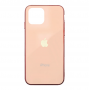 Чехол для iPhone 11 Glass Logo Case Rose Gold (Розово-золотистый)