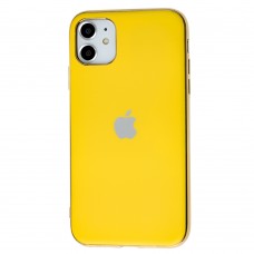 Чехол для iPhone 11 Silicone Logo Case Yellow (Желтый)
