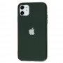 Чехол для iPhone 11 Silicone Logo Case Forest Green (Темно-зеленый)