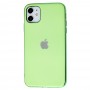 Чехол для iPhone 11 Silicone Logo Case Green (Зеленый)