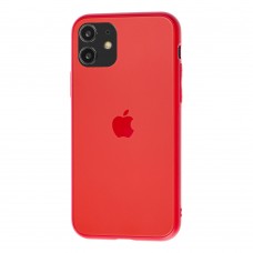 Чехол для iPhone 11 Silicone Logo Case Matte Red (Красный)