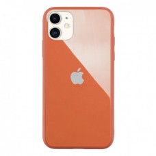 Чехол для iPhone 11 Glass Pastel Color Logo Peach