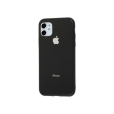 Чехол для iPhone 11 Glass Pastel Color Logo Black
