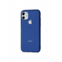 Чехол для iPhone 11 Glass Pastel Color Logo Blue