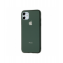Чехол для iPhone 11 Glass Pastel Color Logo Forest Green