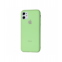 Чехол для iPhone 11 Glass Pastel Color Logo Mint Gum