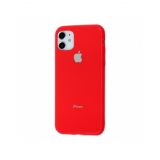 Чехол для iPhone 11 Glass Pastel Color Logo Red