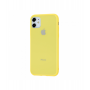 Чехол для iPhone 11 Glass Pastel Color Logo Yellow