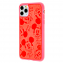 Чехол iPhone 11 Mickey Mouse Leather Red