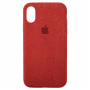 Стильный чехол Alcantara Full Cover для Red для iPhone Xr