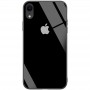 Чехол для iPhone Xr Glass Full Color Logo Case Black (Черный)