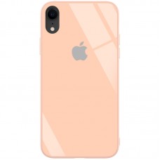 Чехол для iPhone Xr Glass Full Color Logo Case Pink (Розовый)